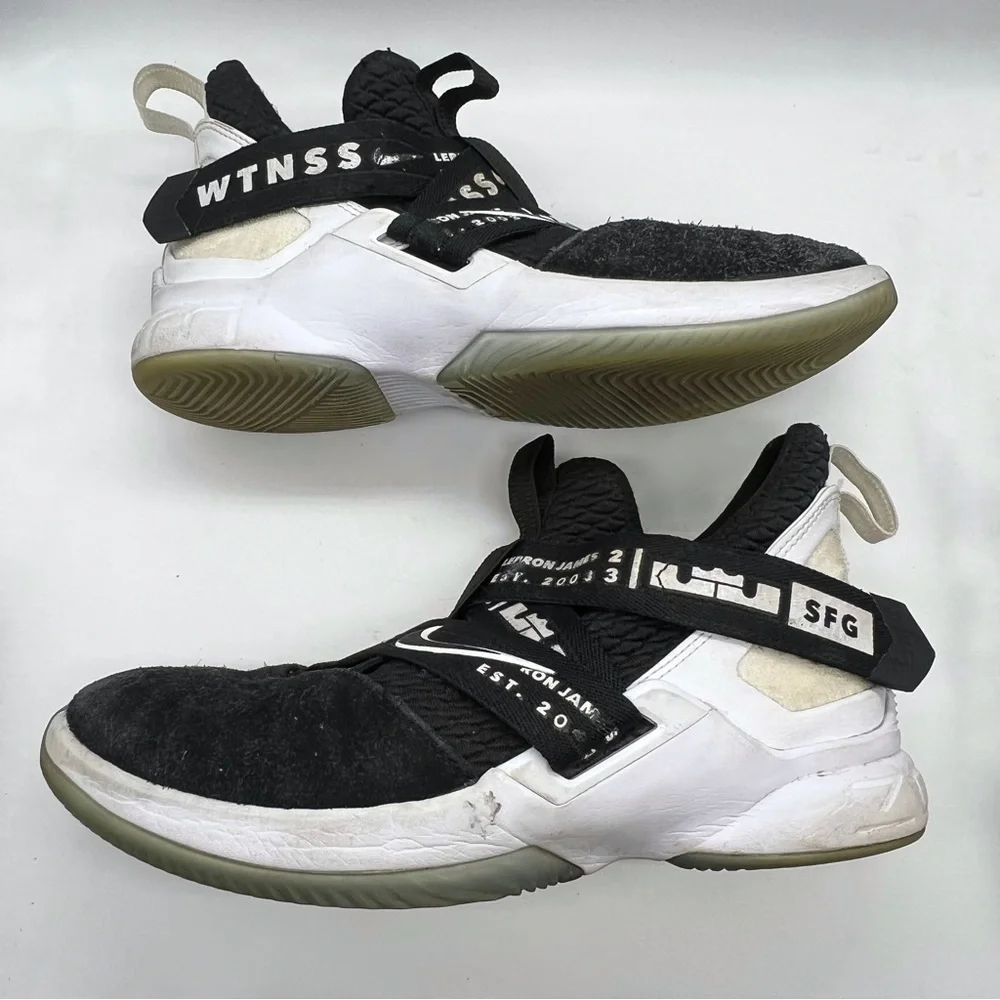 Nike Lebron Soldier 12 Witness Black & White Sneakers